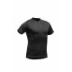 TEE SHIRT ZIP MANCHES COURTES TENCEL POLY