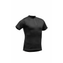 TEE SHIRT ZIP MANCHES COURTES TENCEL POLY