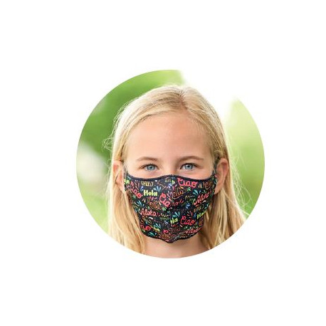 MASQUE ENFANT TISSU REVERSIBLE