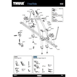 KIT POIGNEE VERROUILLAGE BARRE DE TOIT FREERIDE