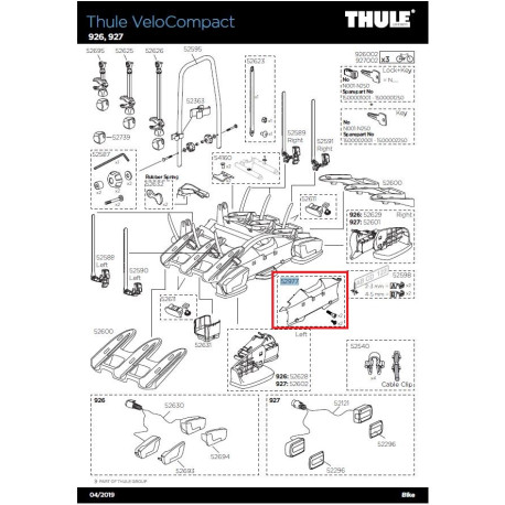 SUPPORT PLAQUE IMMATRICULATION VELOCOMPACT