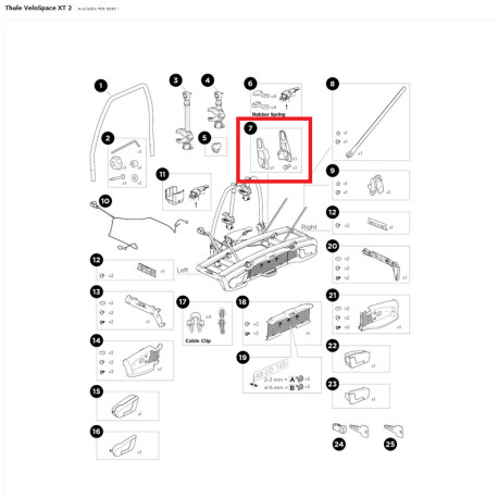 CAPOT LATERAL BRAS U VELOSPACE