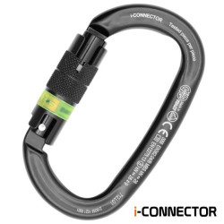 MOUSQUETON I-OVALONE TWIST LOCK ALU TITANIUM