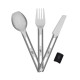 SET DE COUVERTS ACIER INOX AVEC ETUI EN SILICONE