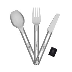 SET DE COUVERTS ACIER INOX AVEC ETUI EN SILICONE