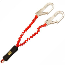 LONGE Y ELASTIQUE 150 cms AVEC MOUSQUETON QUEEDY