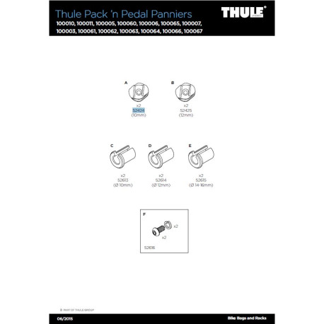 CROCHETS 10 mm SACOCHE POUR TOUR RACK ( 2 PCS )