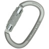 MOUSQUETON OVALONE LUNAR WHITE ACIER TWISTLOCK