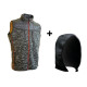 PROTOS GILET SANS MANCHE TEDDY HOMME AVEC CAPUCHE
