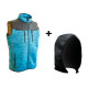 PROTOS GILET SANS MANCHE TEDDY HOMME AVEC CAPUCHE