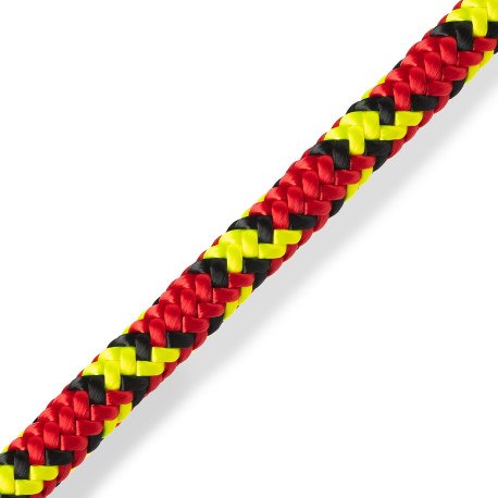 CORDE ELAGAGE TYPHOON 60m 1 EPISSURE ROUGE/JAUNE
