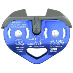 POULIE CABLE PAMIR FAST BLEUE AVEC ZIP CAP
